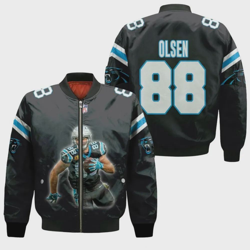 Sportswearmerch Carolina Panthers NFL Personalized Bomber Jacket For Fan