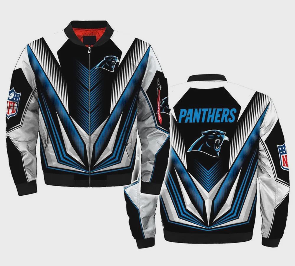 Sportswearmerch Carolina Panthers NFL Personalized Bomber Jacket For Fan