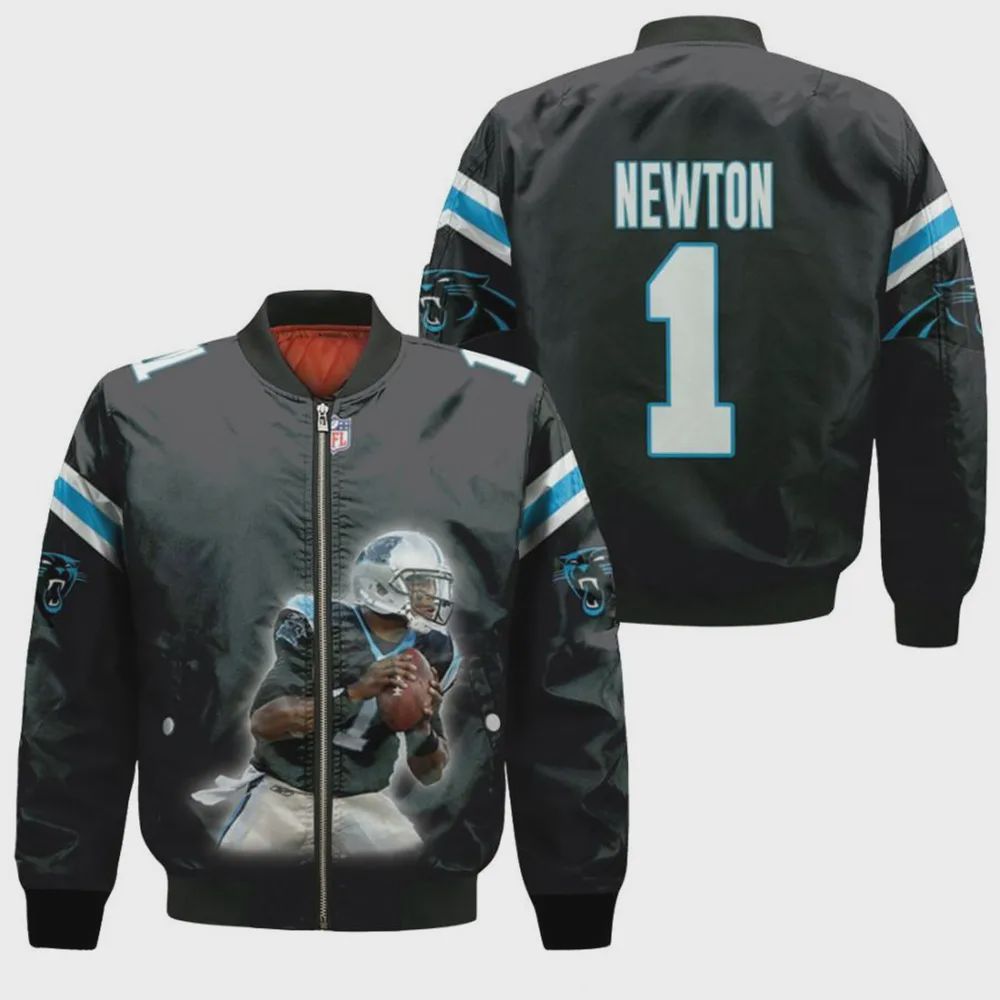 Sportswearmerch Carolina Panthers NFL Personalized Bomber Jacket For Fan