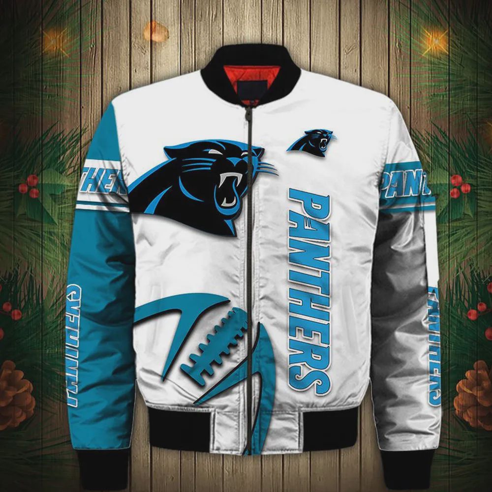Sportswearmerch Carolina Panthers NFL Personalized Bomber Jacket For Fan