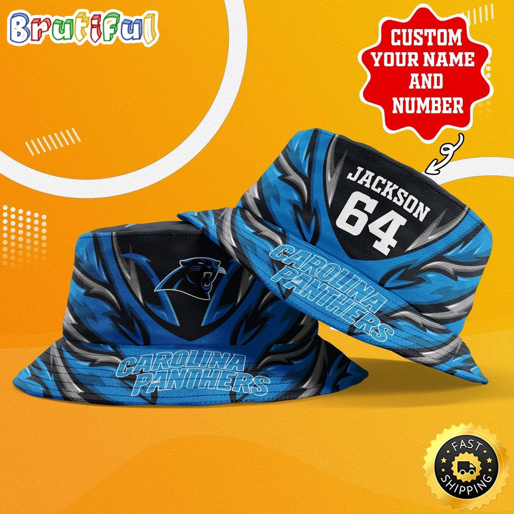 Sportswearmerch Carolina Panthers NFL Personalized Bucket Hat For Fan