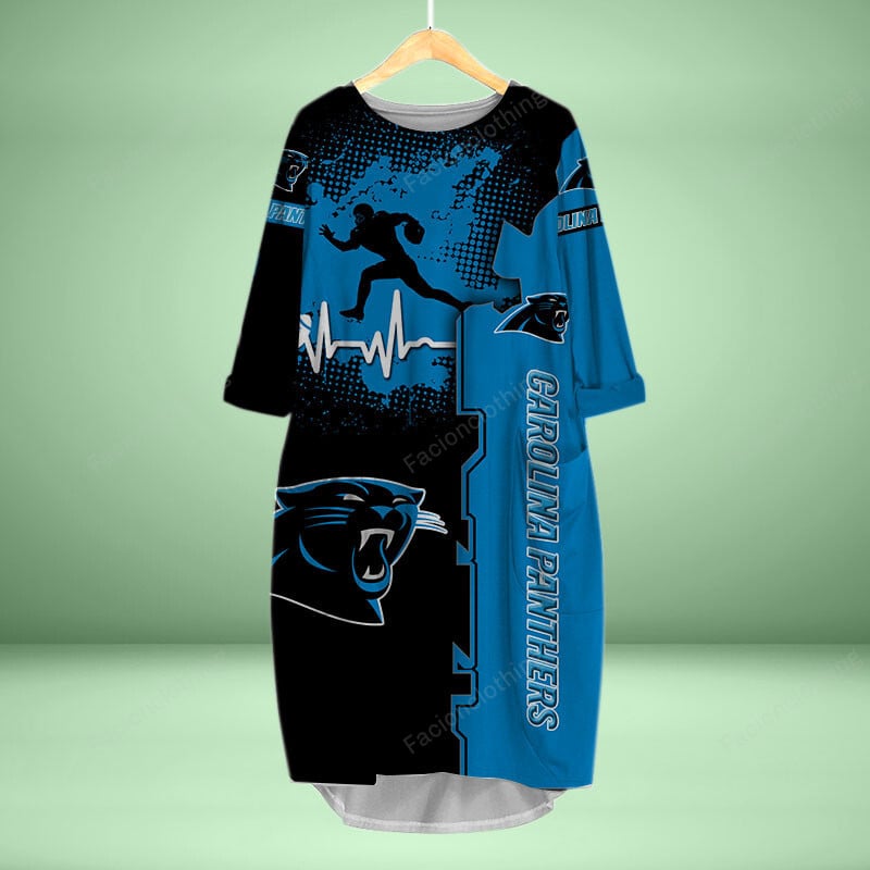 Sportswearmerch Carolina Panthers NFL Personalized Pocket Dress For Fan