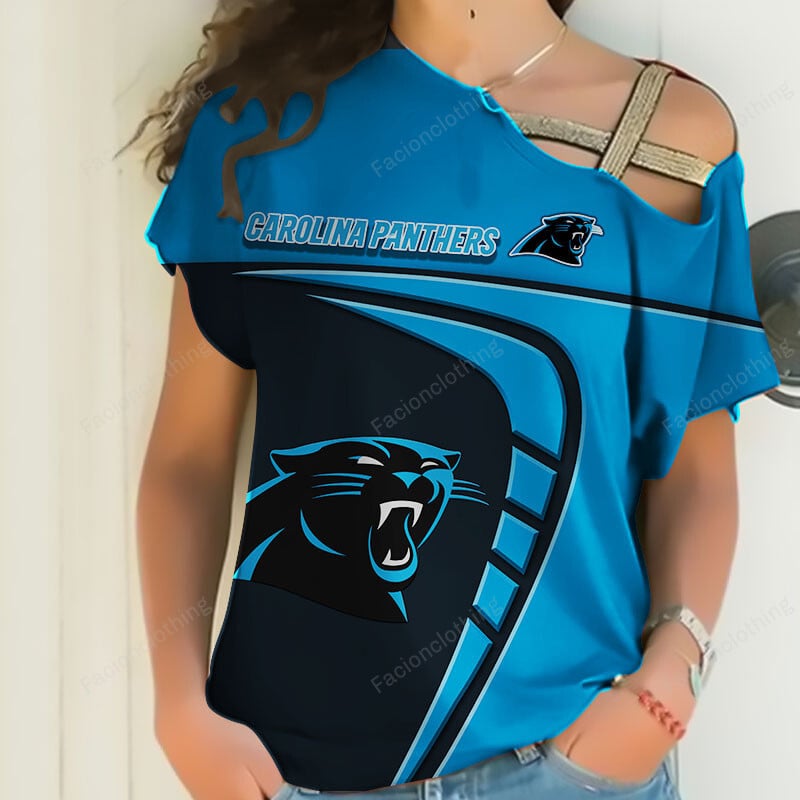 Sportswearmerch Carolina Panthers NFL Personalized Strapless Sleeve Short For Fan