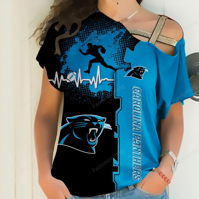 Sportswearmerch Carolina Panthers NFL Personalized Strapless Sleeve Short For Fan