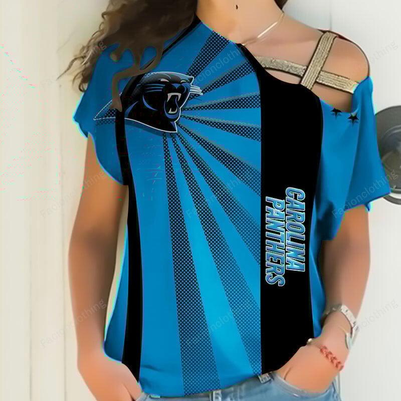 Sportswearmerch Carolina Panthers NFL Strapless Short Sleeve Personalized For Fan