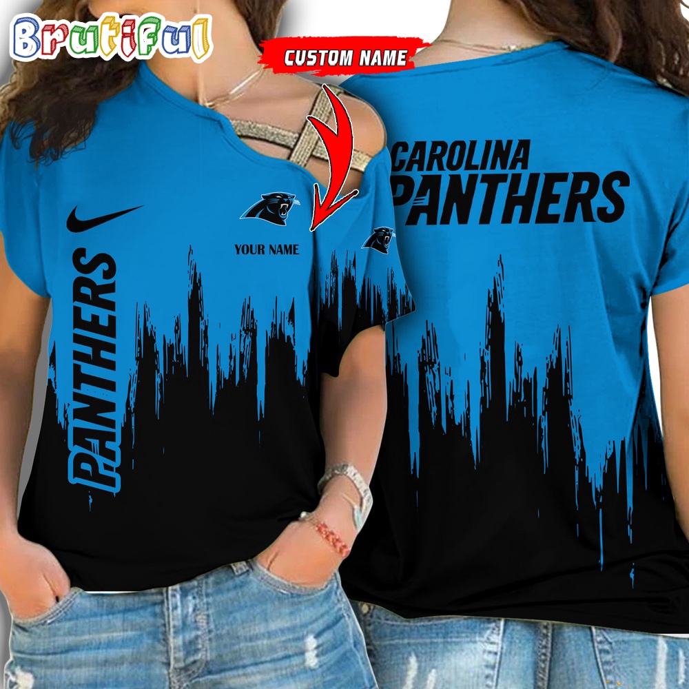 Sportswearmerch Carolina Panthers NFL Strapless Sleeve Short For Fan