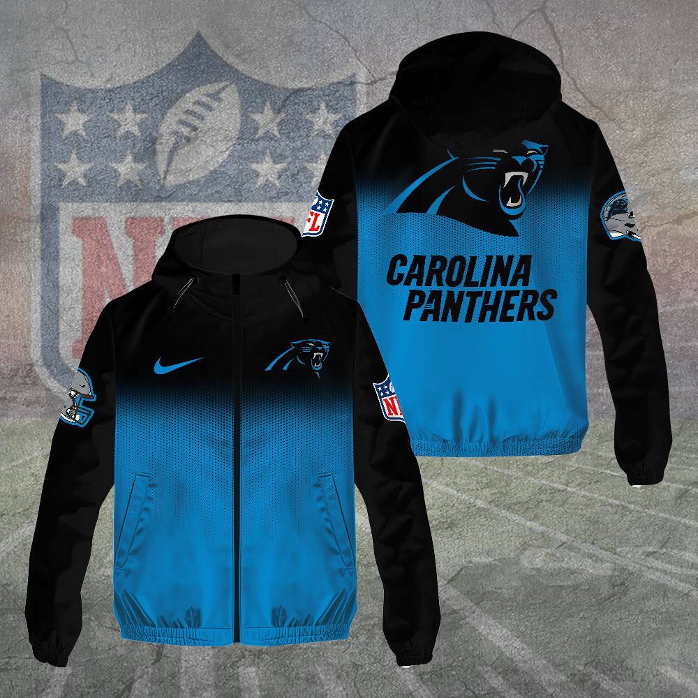 Sportswearmerch Carolina Panthers NFL Windbreaker Jacket For Fan