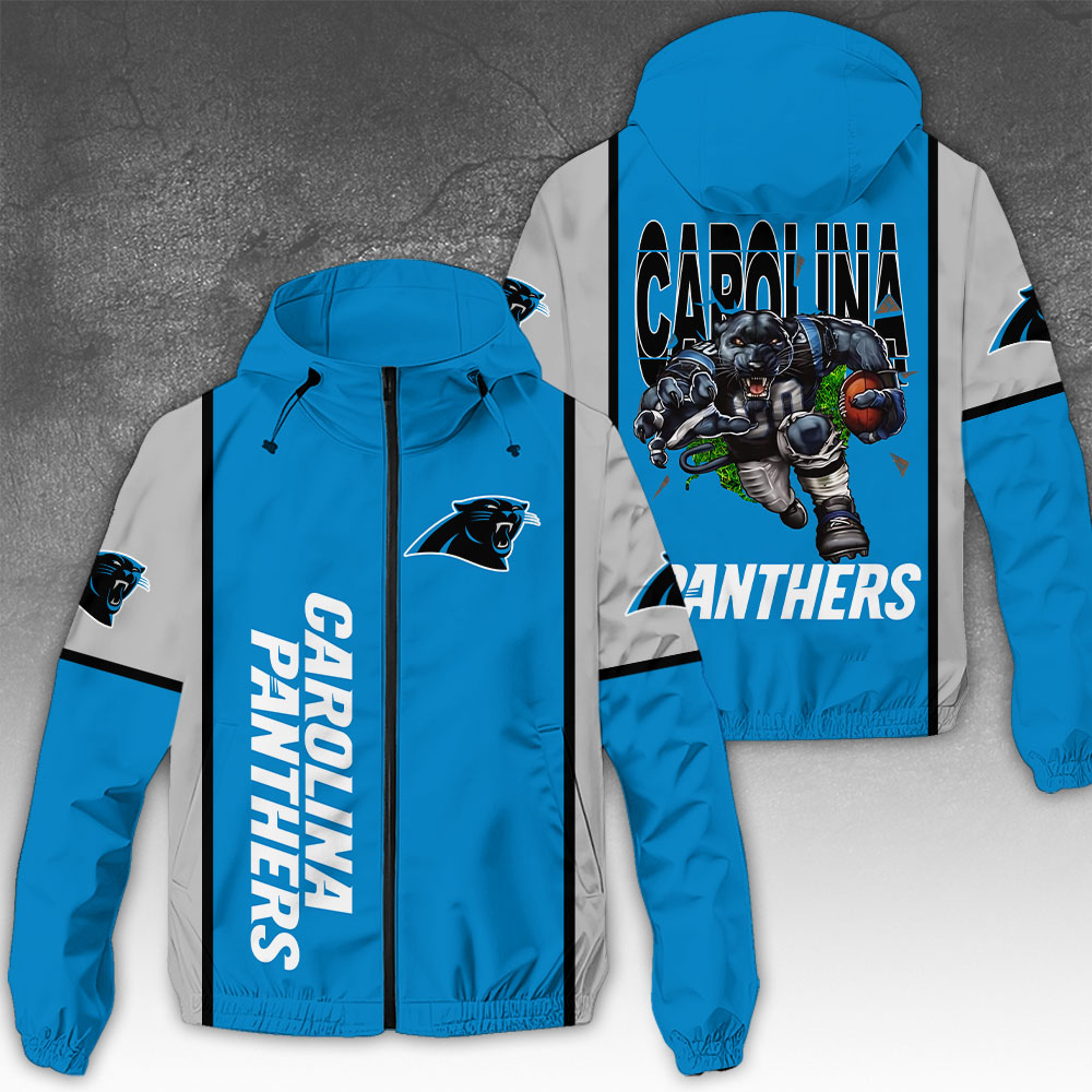 Sportswearmerch Carolina Panthers NFL Windbreaker Jacket For Fan