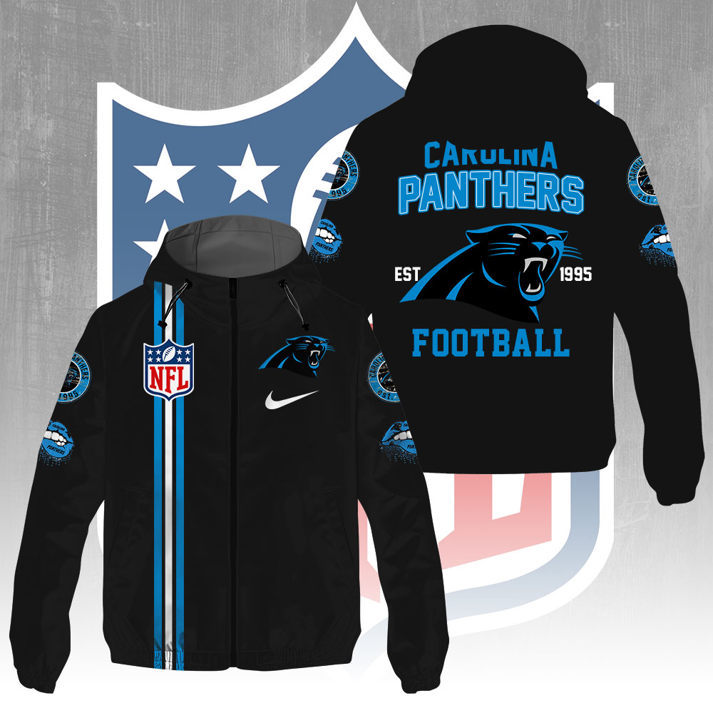 Sportswearmerch Carolina Panthers NFL Windbreaker Jacket For Fan