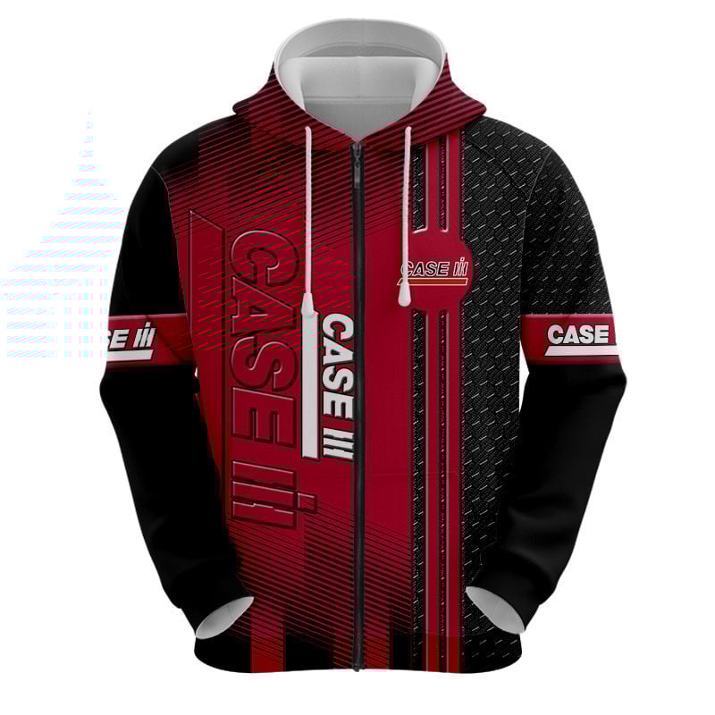 Sportswearmerch Case IH Personalized Fashion Zip Hoodie For Fan