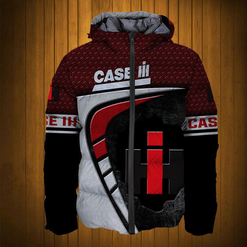 Sportswearmerch Case IH Tractor Personalized Fashion Puffer Jacket For Fan