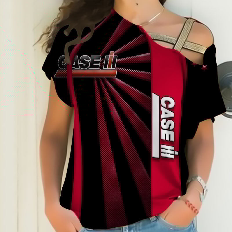 Sportswearmerch Case IH Tractor Personalized Fashion Strapless Short Sleeve For Fan