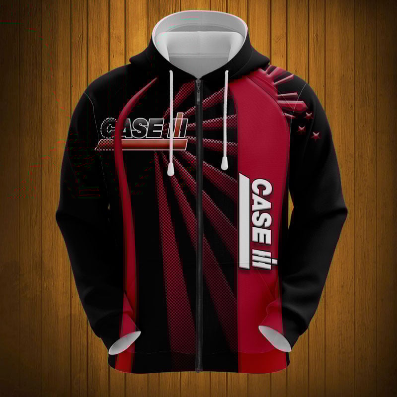 Sportswearmerch Case IH Tractor Personalized Fashion Zip Hoodie For Fan