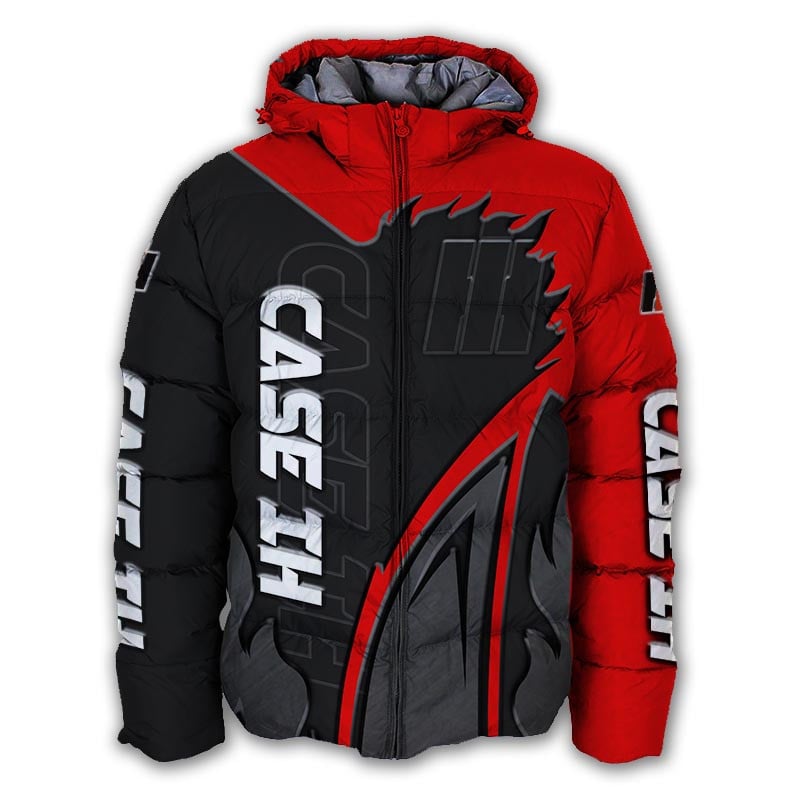 Sportswearmerch Case IH Tractor Personalized Puffer Jacket For Fan
