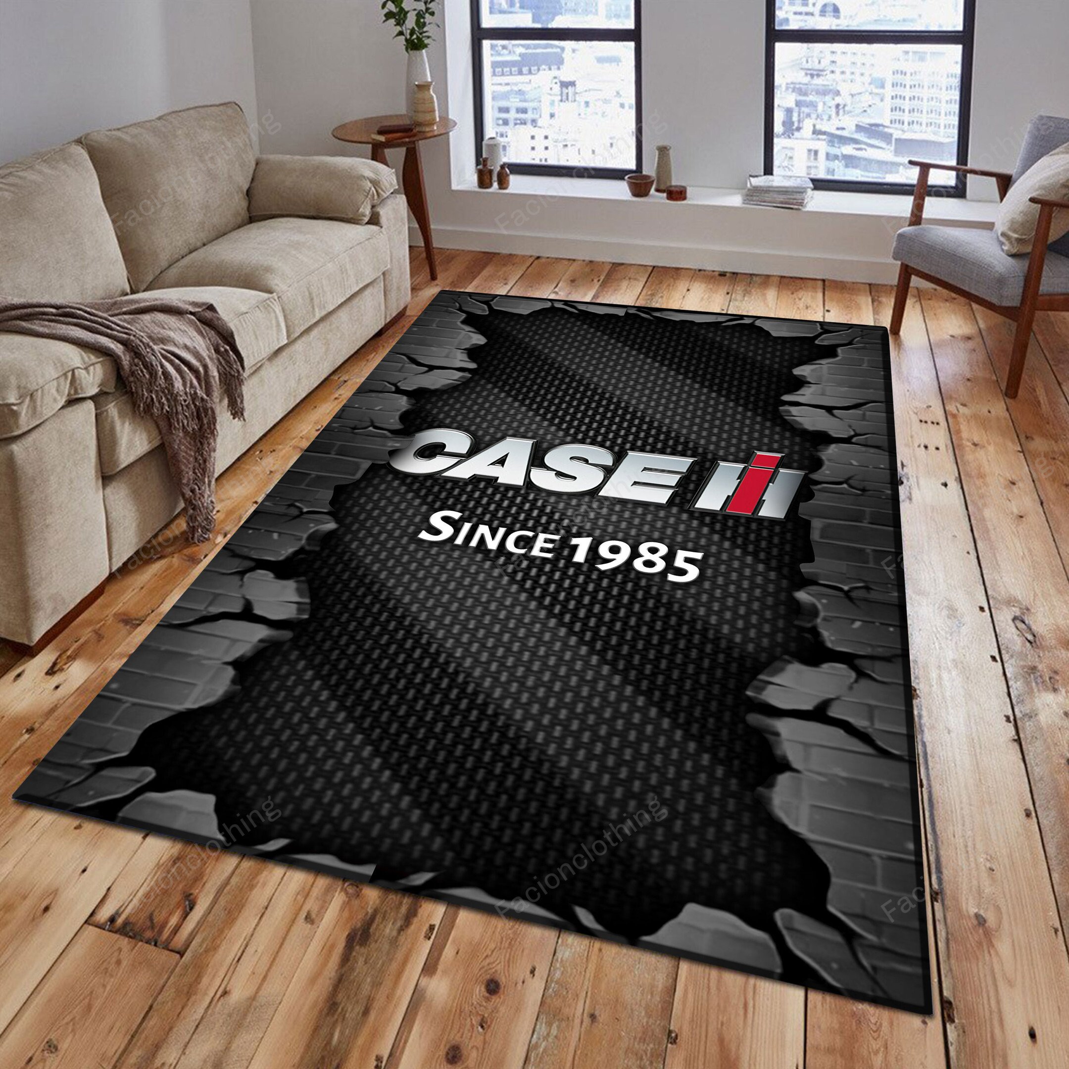 Sportswearmerch Case IH Tractor Personalized Rug For Fan
