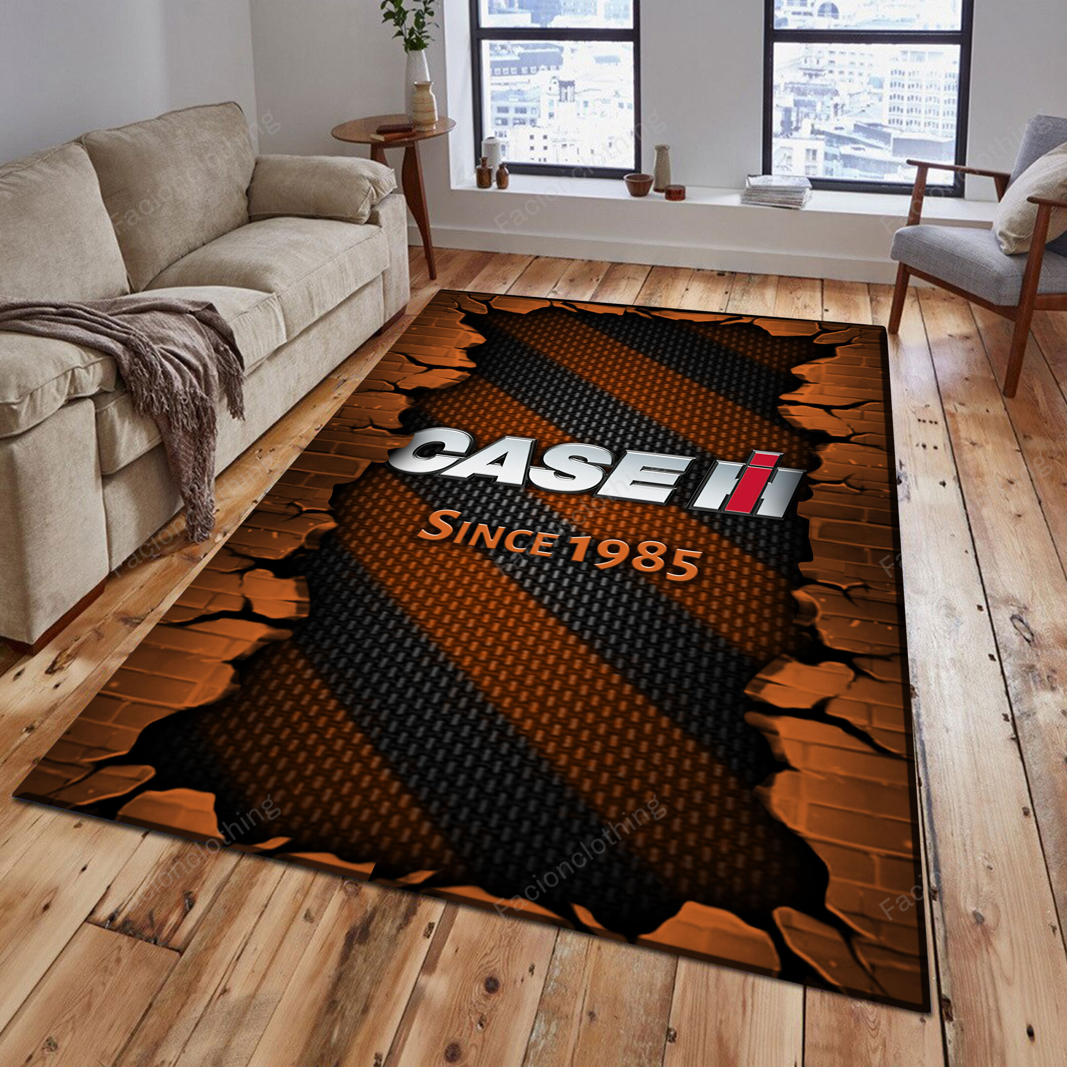 Sportswearmerch Case IH Tractor Personalized Rug For Fan