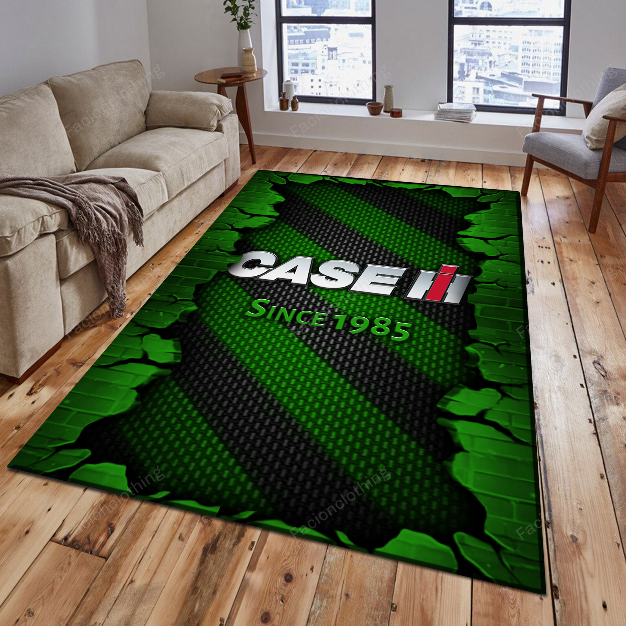 Sportswearmerch Case IH Tractor Personalized Rug For Fan