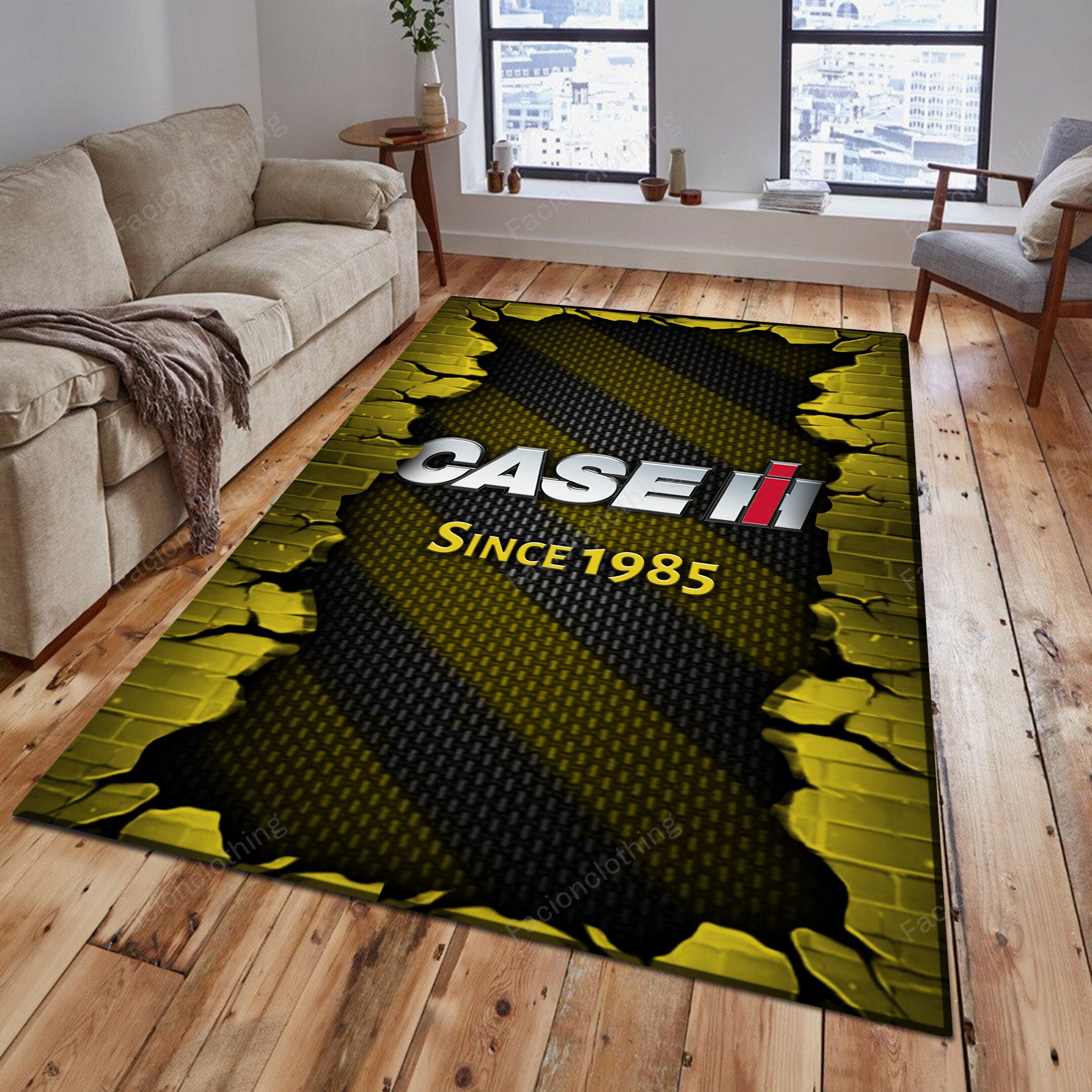 Sportswearmerch Case IH Tractor Personalized Rug For Fan