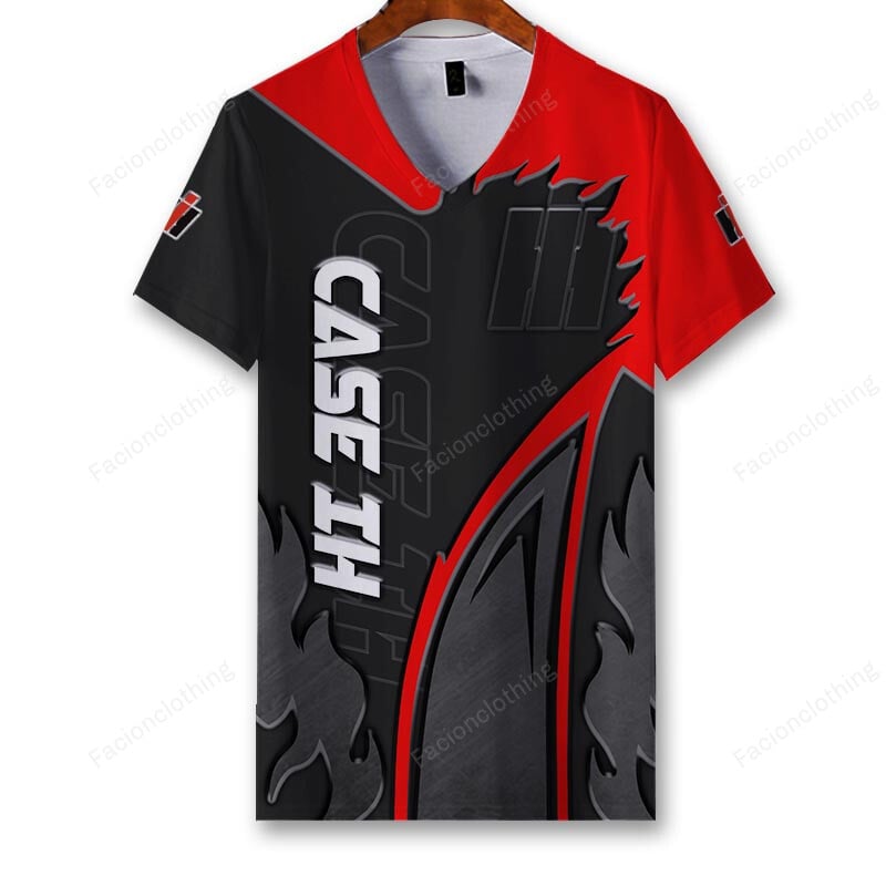 Sportswearmerch Case IH Tractor Personalized V-neck Women T-shirt For Fan