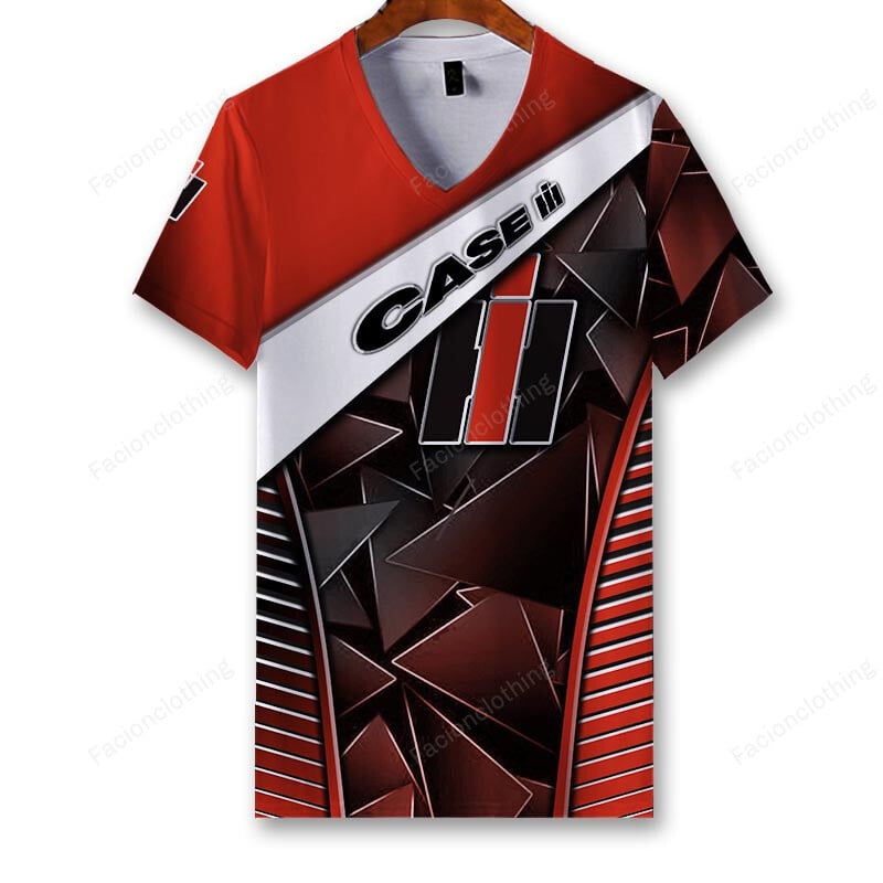 Sportswearmerch Case IH Tractor Personalized V-neck Women T-shirt For Fan