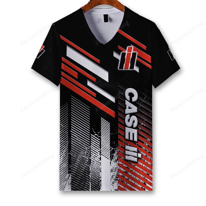 Sportswearmerch Case IH Tractor Personalized V-neck Women T-shirt For Fan