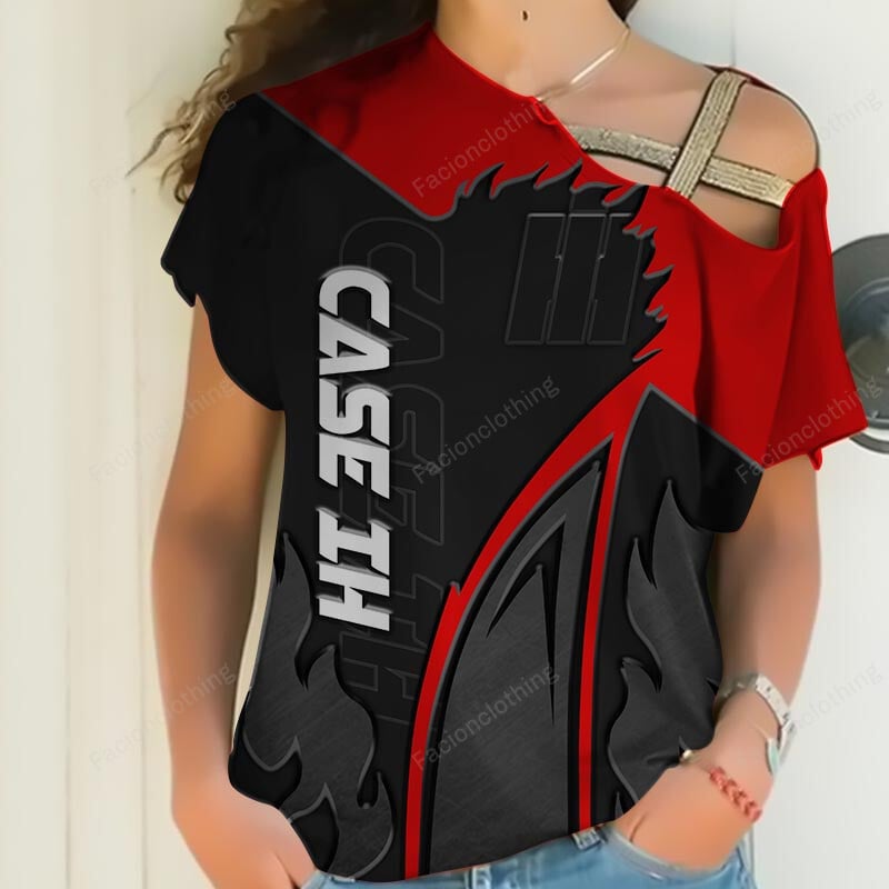 Sportswearmerch Case IH Tractor Personalized Women Shirt For Fan
