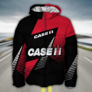 Sportswearmerch Case IH Tractor Puffer Jacket For Fan