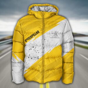 Sportswearmerch Caterpillar Car Puffer Jacket For Fan