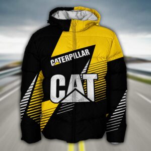Sportswearmerch Caterpillar Car Puffer Jacket For Fan