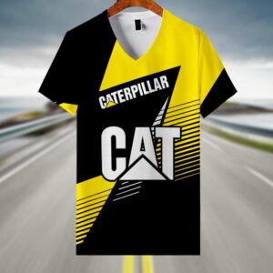 Sportswearmerch Caterpillar Car V-neck Women T-shirt For Fan