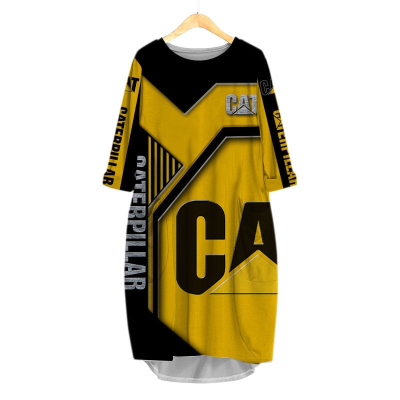 Sportswearmerch Caterpillar Inc Tractor Personalized Fashion Pocket Dress For Fan