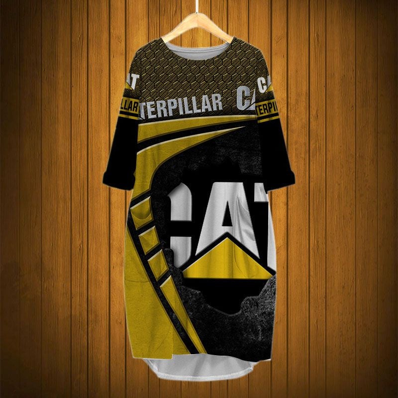 Sportswearmerch Caterpillar Inc Tractor Personalized Fashion Pocket Dress For Fan