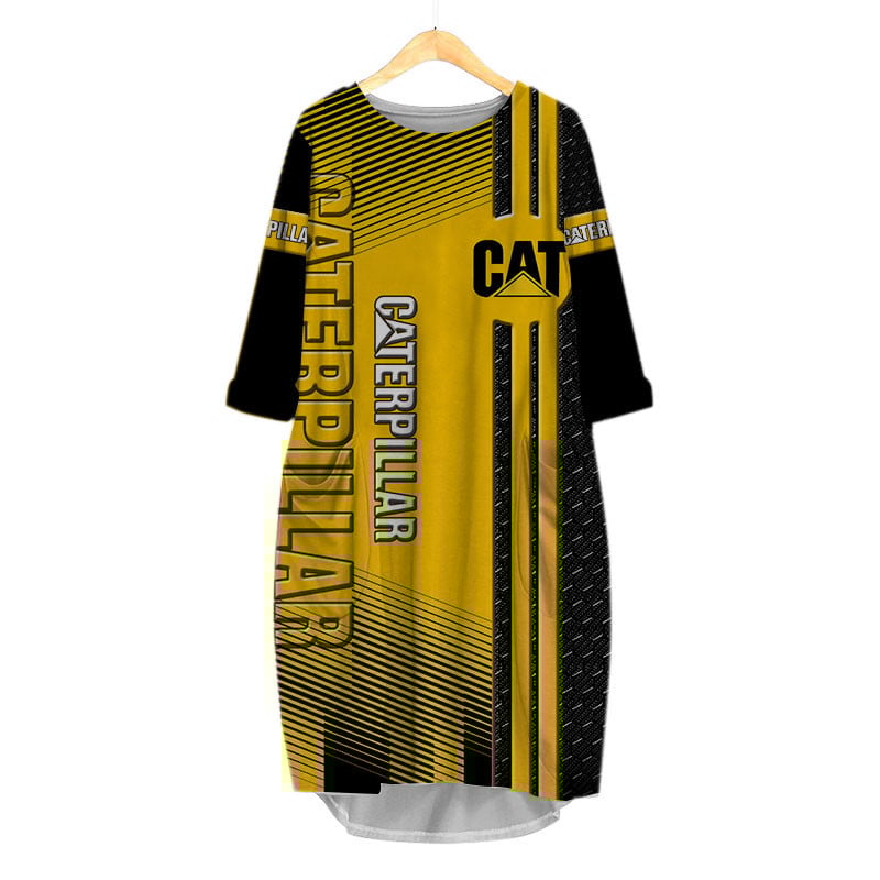 Sportswearmerch Caterpillar Inc Tractor Personalized Fashion Pocket Dress For Fan