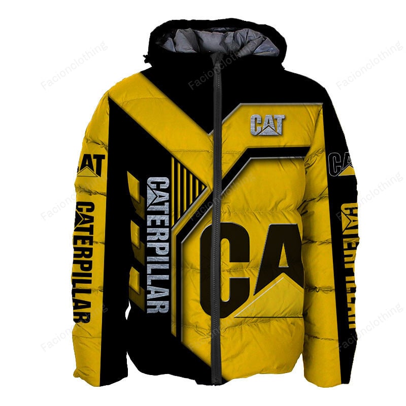 Sportswearmerch Caterpillar Inc Tractor Personalized Fashion Puffer Jacket For Fan