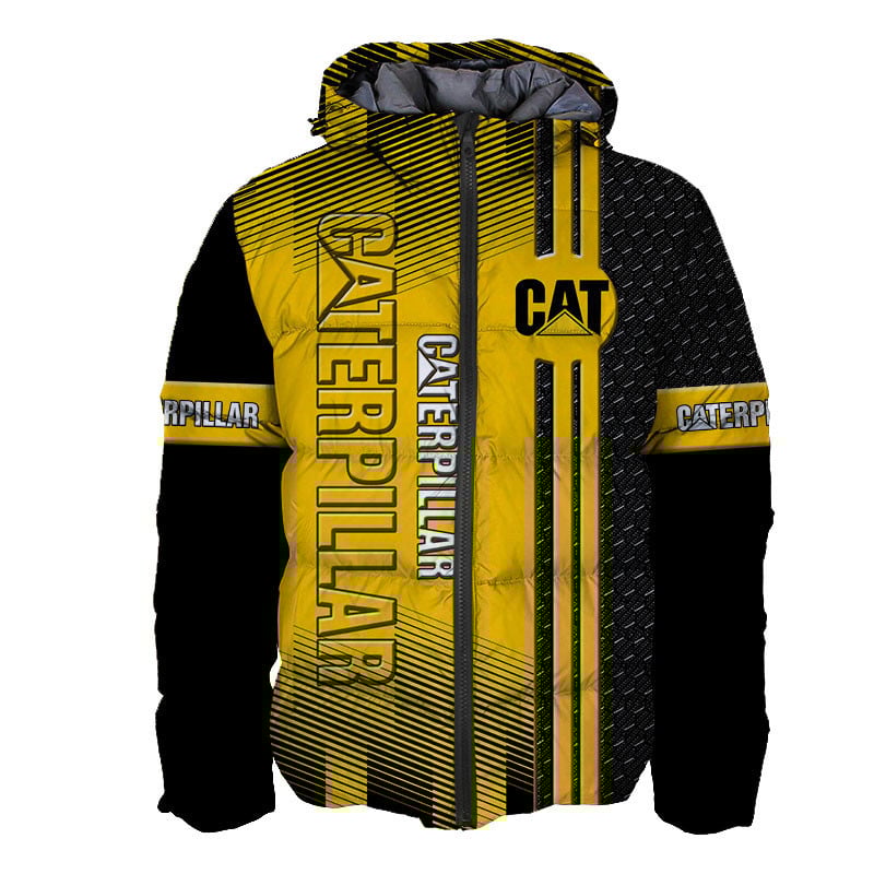 Sportswearmerch Caterpillar Inc Tractor Personalized Fashion Puffer Jacket For Fan
