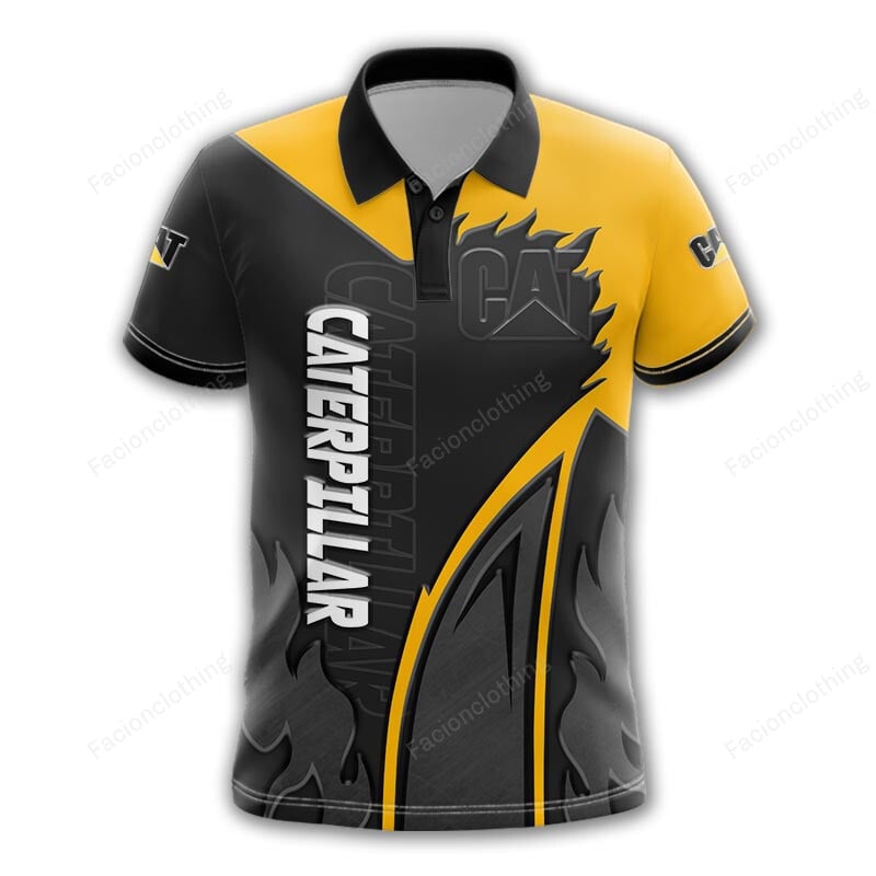 Sportswearmerch Caterpillar Inc Tractor Personalized Polo For Fan