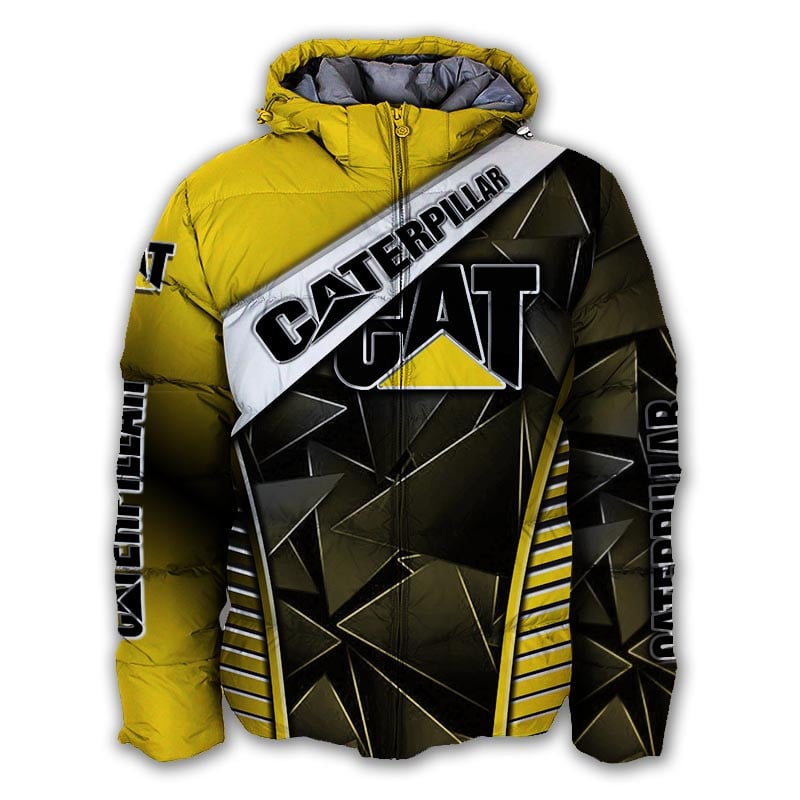 Sportswearmerch Caterpillar Inc Tractor Personalized Puffer Jacket For Fan