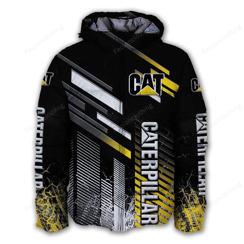 Sportswearmerch Caterpillar Inc Tractor Personalized Puffer Jacket For Fan