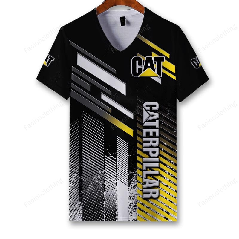 Sportswearmerch Caterpillar Inc Tractor Personalized V-neck Women T-shirt For Fan
