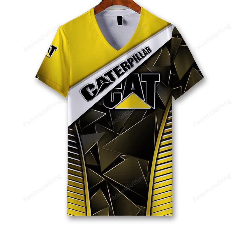 Sportswearmerch Caterpillar Inc Tractor Personalized V-neck Women T-shirt For Fan
