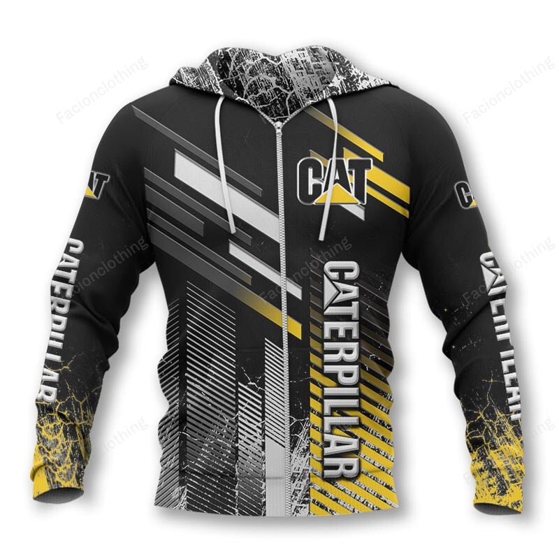 Sportswearmerch Caterpillar Inc Tractor Personalized Zip Hoodie For Fan