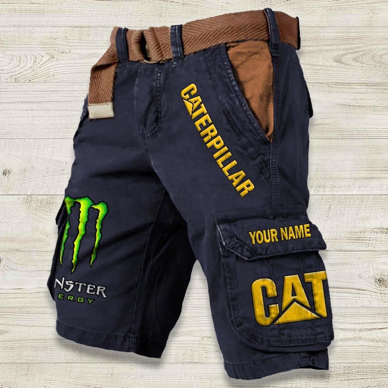 Sportswearmerch Caterpillar Tractor Denim Short For Fan