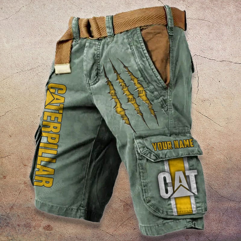 Sportswearmerch Caterpillar Tractor Denim Short For Fan