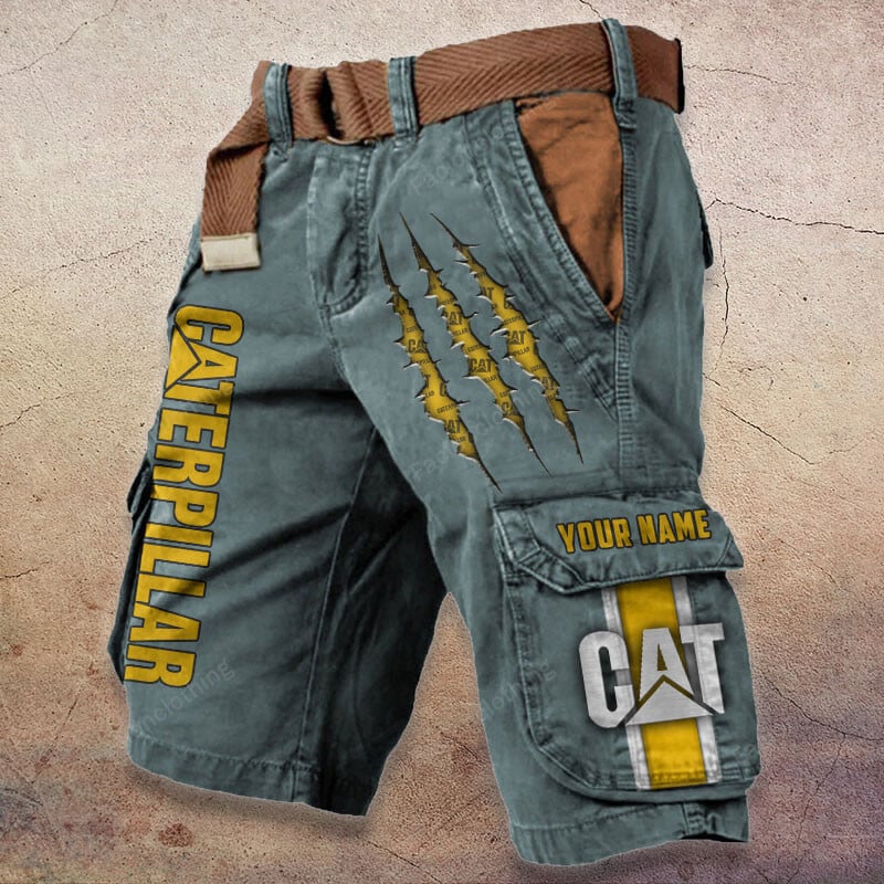 Sportswearmerch Caterpillar Tractor Denim Short For Fan
