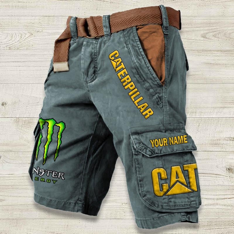 Sportswearmerch Caterpillar Tractor Denim Short For Fan
