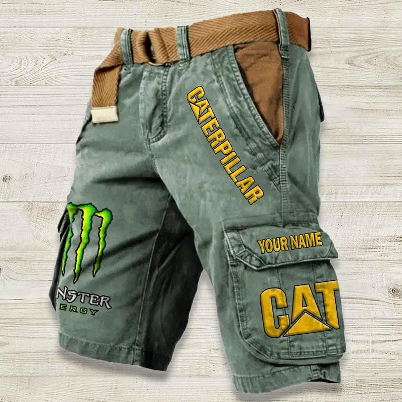 Sportswearmerch Caterpillar Tractor Denim Short For Fan