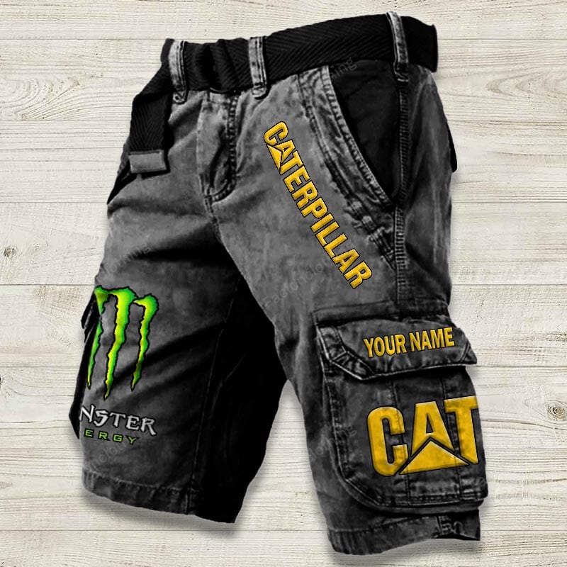 Sportswearmerch Caterpillar Tractor Denim Short For Fan