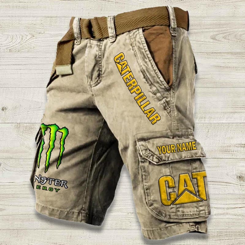 Sportswearmerch Caterpillar Tractor Denim Short For Fan