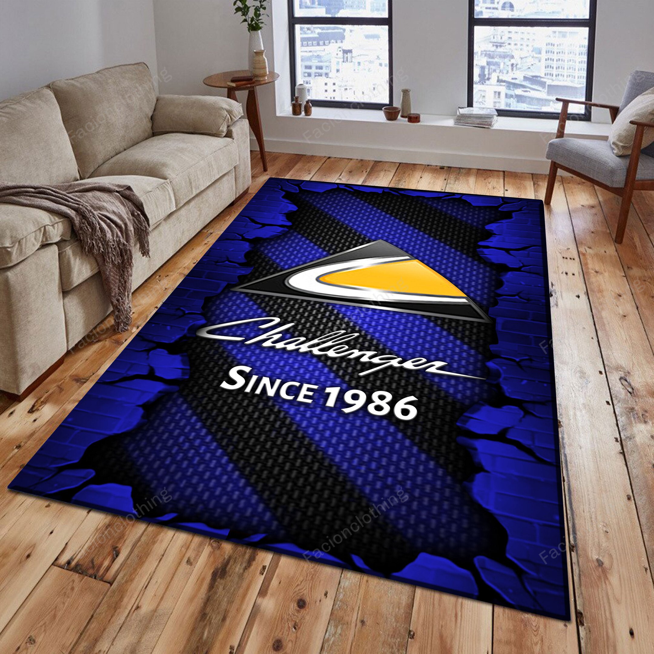 Sportswearmerch Challenger Tractor Personalized Rug For Fan