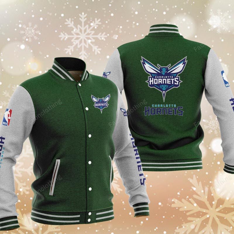 Sportswearmerch Charlotte Hornets NBA Personalized Baseball Jacket For Fan